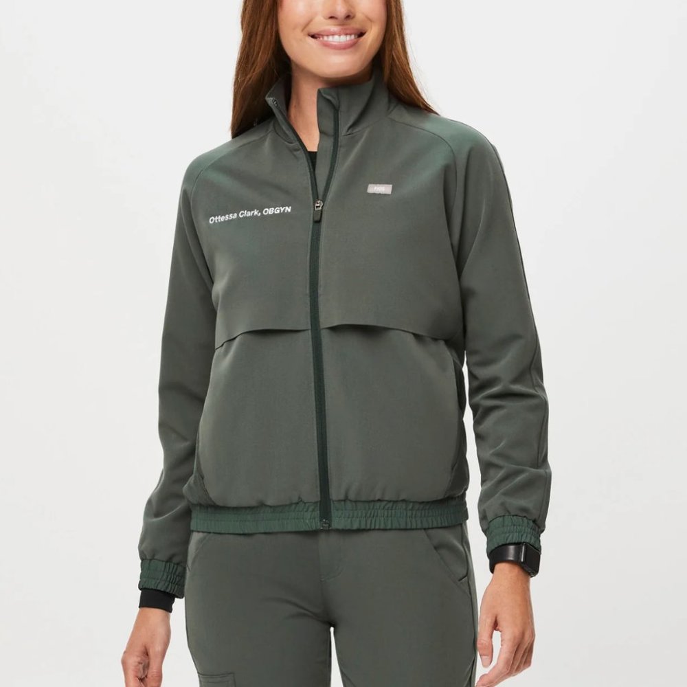 FIGS Sydney Scrub Jacket XS Moss